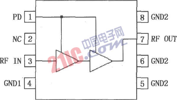 <strong>POS</strong> <strong>CDMA</strong>／TDMA PA驅動<strong>放大器</strong>RF2324<strong>引腳圖</strong>