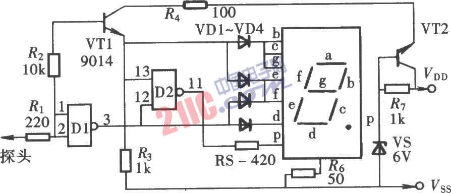 能夠顯示開路狀態(tài)的邏輯筆之二