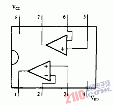 CA358<strong>運算放大器電路</strong>圖