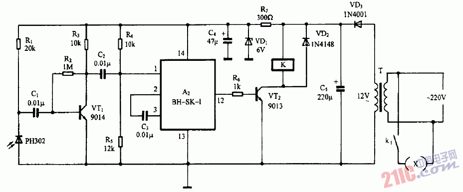 <strong>紅外遙控</strong>接收器<strong>電路圖</strong>