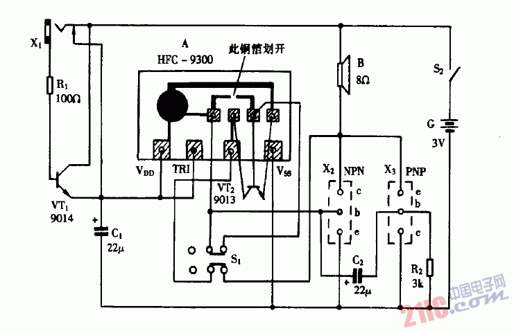 巧用HFC9300作多用<strong>測試器</strong><strong>電路圖</strong>