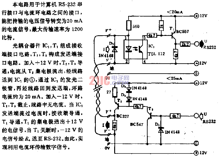 <strong>計算機</strong> <strong>RS-232</strong> <strong>串行接口</strong><strong>電流環(huán)電路</strong>.gif