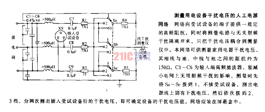 測(cè)量<strong>用電設(shè)備</strong>干擾<strong>電壓</strong>的人工<strong>電源</strong><strong>網(wǎng)絡(luò)</strong>.gif