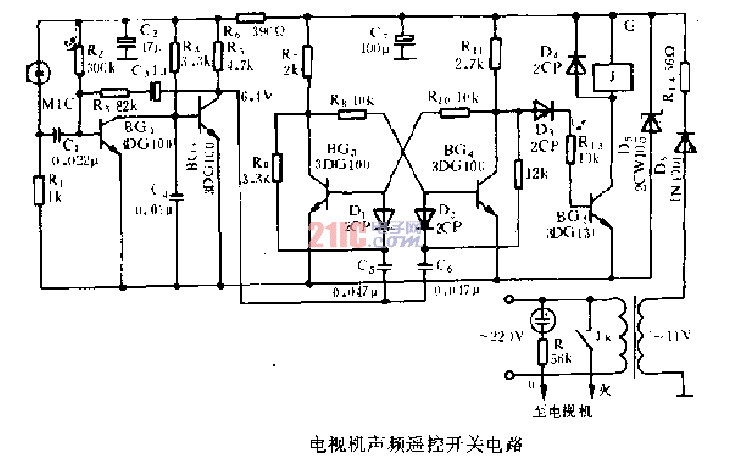電視機(jī)<strong>聲頻</strong>遙控<strong>開關(guān)電路</strong>.gif