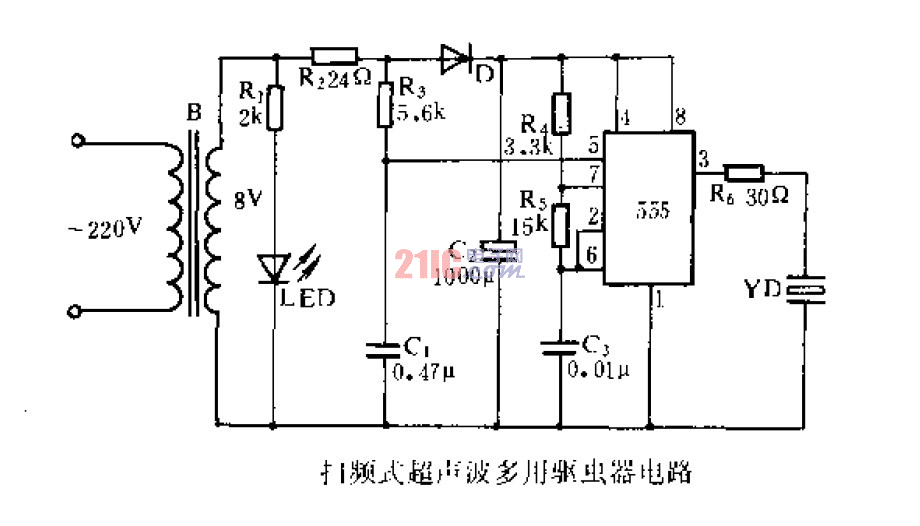 打頻式<strong>超聲波</strong>多用驅蟲器<strong>電路</strong>.gif