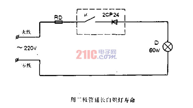 用<strong>二極管</strong>延長<strong>白熾燈</strong>壽命.gif