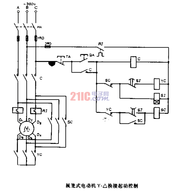 鼠籠式<strong>電動機(jī)</strong>Y-換接起<strong>動控制</strong>.gif