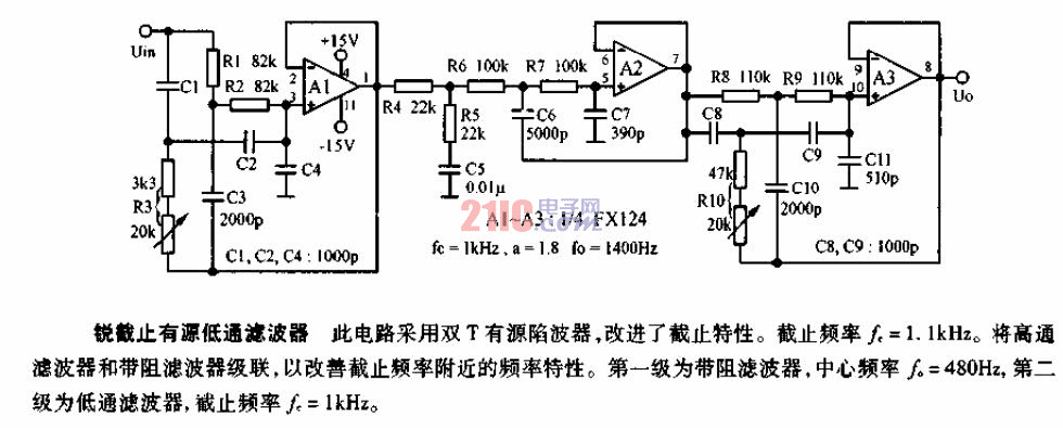銳截至<strong>有源低通濾波器</strong><strong>電路圖</strong>.gif