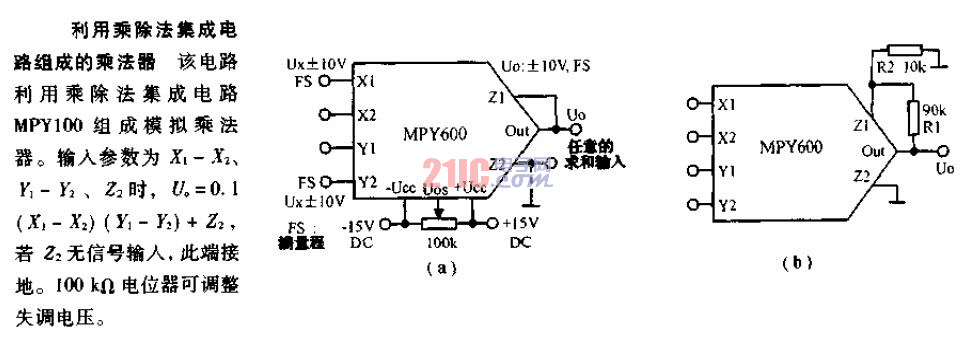 利用乘除法<strong>集成電路</strong>組成的<strong>乘法器</strong>電路.gif