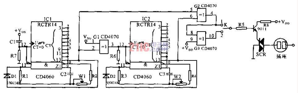 兩次計(jì)時(shí)的定時(shí)器<strong>電路圖</strong>.gif