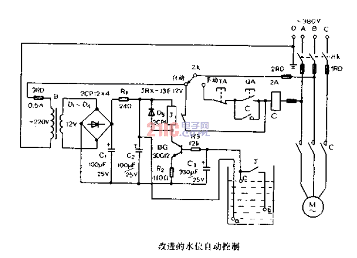 改進的水位<strong>自動控制電路</strong>圖.gif