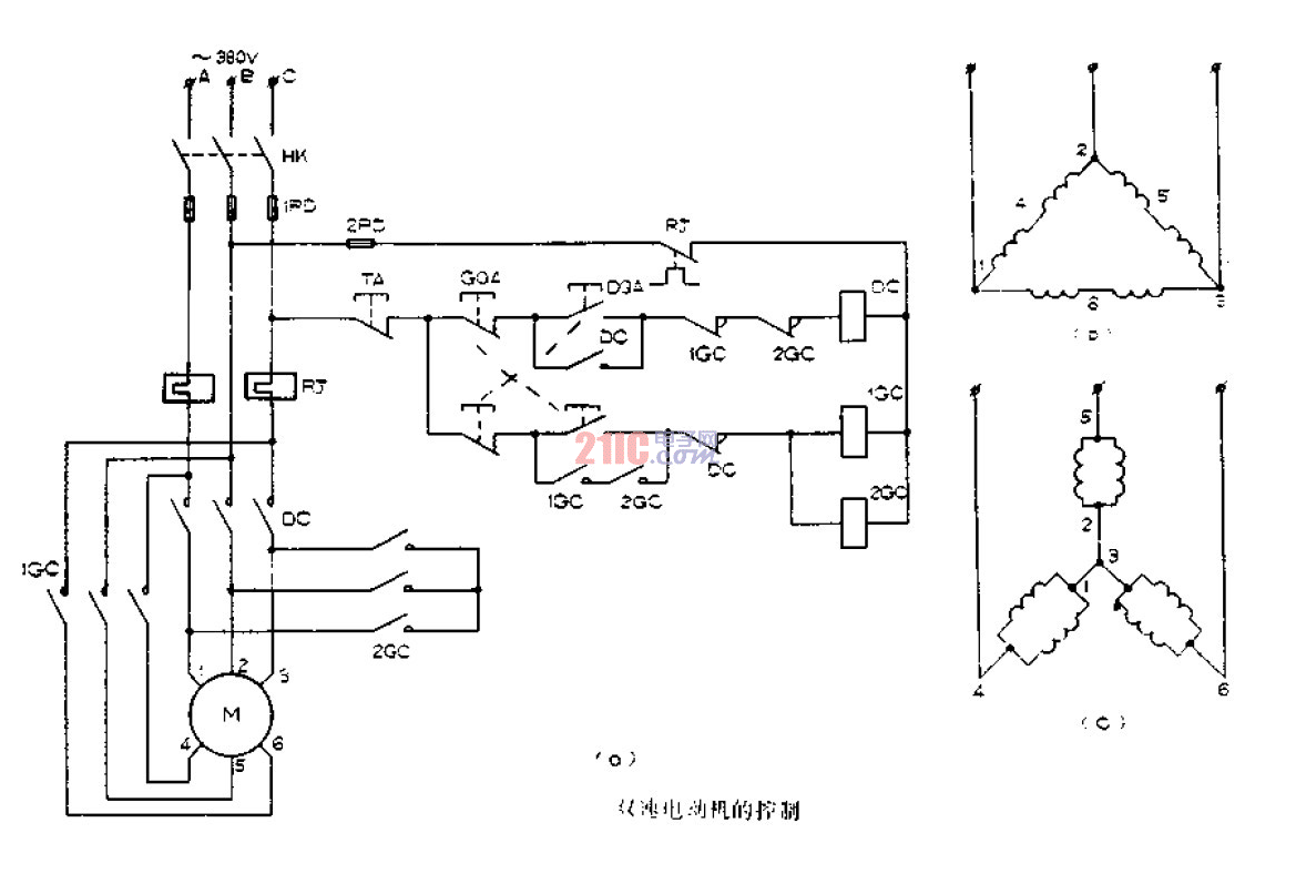 雙速<strong>電動機</strong>的<strong>控制電路圖</strong>.gif