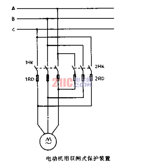 <strong>電動機</strong>用雙閘式<strong>保護裝置</strong><strong>電路圖</strong>.gif
