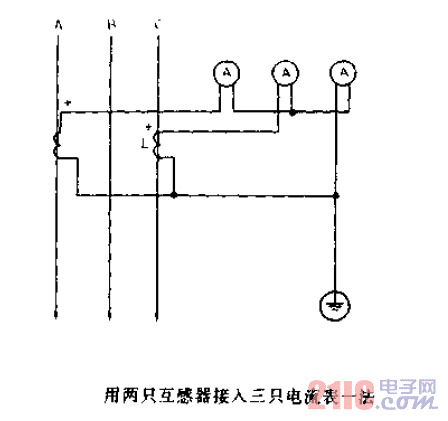 用兩只互感器接入三只<strong>電流表</strong>一法.gif
