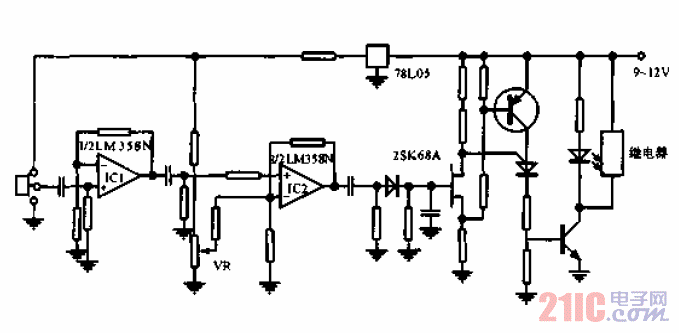 機(jī)械動(dòng)作范圍內(nèi)人體<strong>檢測(cè)電路</strong>.gif