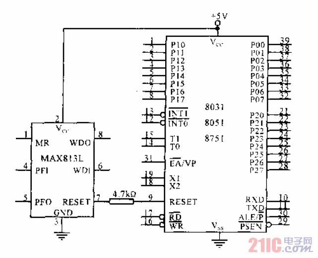 <strong>MAX813L</strong>與MCS-51<strong>單片機(jī)復(fù)位</strong><strong>實用電路</strong>.gif