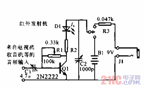 紅外發(fā)射<strong>接收機(jī)</strong>電路圖.gif