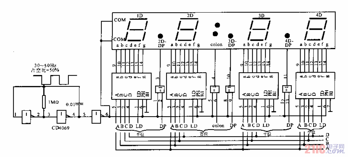 4位<strong>LCD</strong>靜態(tài)<strong>顯示電路</strong>.gif