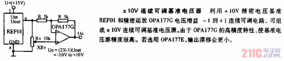正負(fù)10V<strong>連續(xù)可調(diào)</strong><strong>基準(zhǔn)源電路</strong>.gif