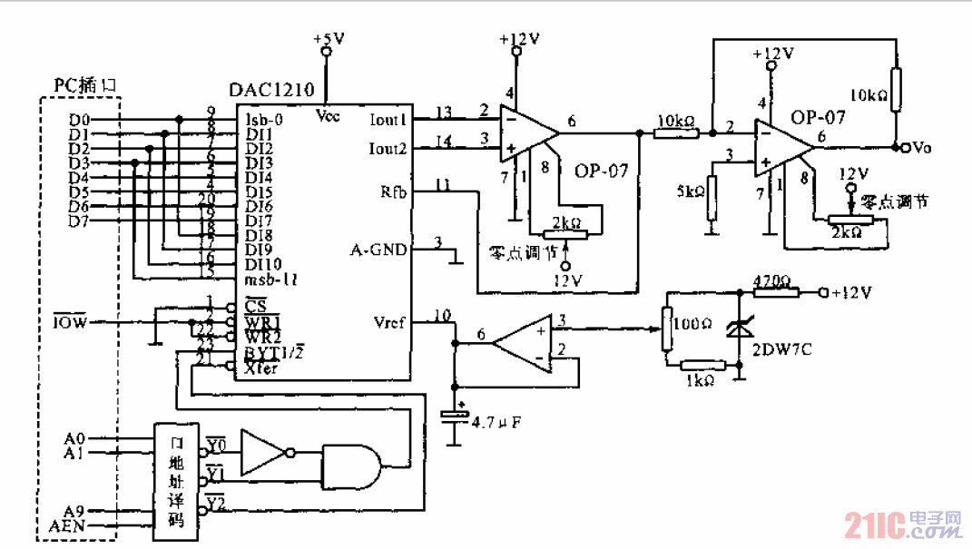 <strong>DAC</strong>1210與<strong>PC機(jī)</strong><strong>接口電路</strong>.gif