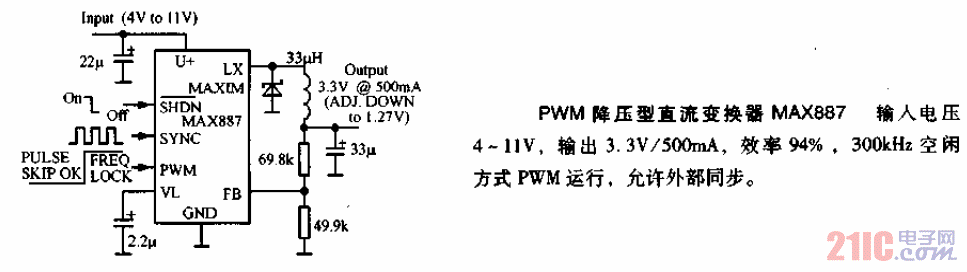 <strong>PWM</strong>降壓型<strong>直流變換器</strong>電路MAX887.gif