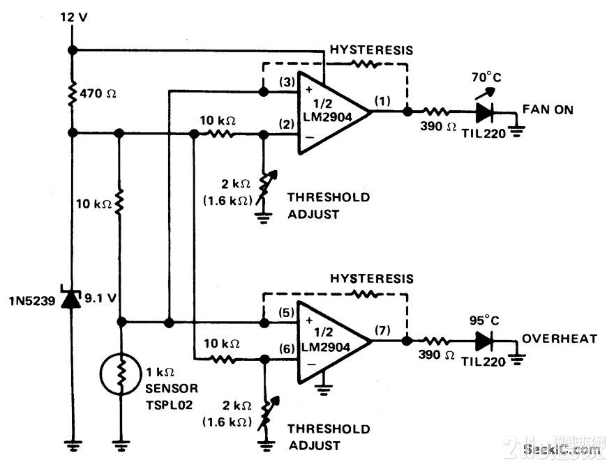 PTC熱敏電阻汽車溫度指示器