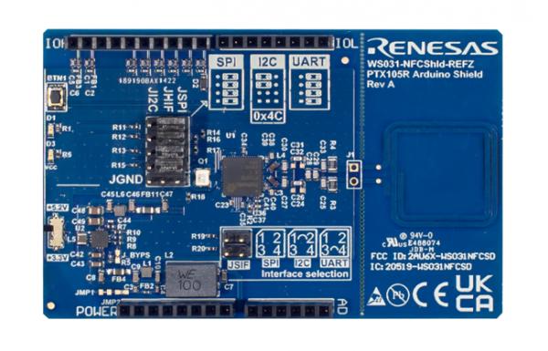 Renesas PTX105R | Demoboard WS031-NFCSHLD-REFZ����NFC�x����Arduino�U(ku��)չ�兢���O(sh��)Ӌ(j��)