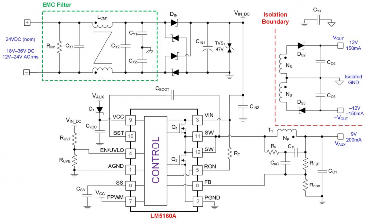 如何使用 Fly-Buck? 轉(zhuǎn)換器設(shè)計(jì) EMC 和隔離