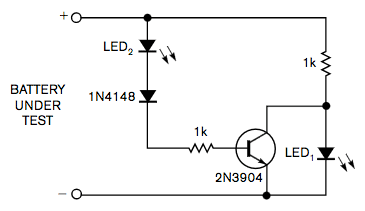 簡(jiǎn)單的電路指示鋰離子電池的健康狀況