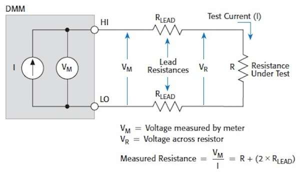 兩線與四線電阻測量