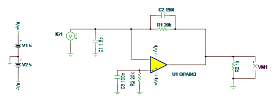如何使用全差分放大器構建 TIA 電路