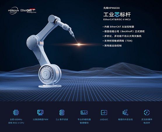 國內(nèi)首款內(nèi)嵌ESC的高性能微控制器，先楫半導(dǎo)體HPM6E00全面上市
