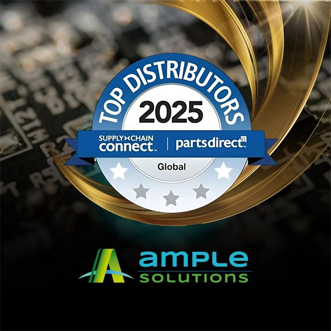 AMPLE SOLUTIONS三度登榜全球TOP50，持續(xù)領(lǐng)跑電子分銷賽道