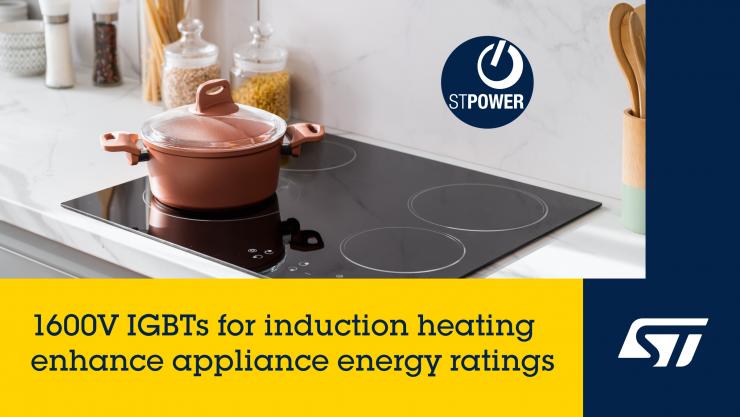 意法半導(dǎo)體推出先進(jìn)的 1600 V IGBT，面向高性?xún)r(jià)比節(jié)能家電市場(chǎng)