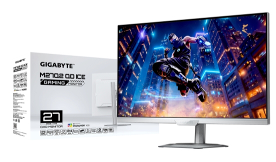 純白電競房最后一塊拼圖，技嘉M27UP ICE與M27Q2 QD ICE顯示器來襲