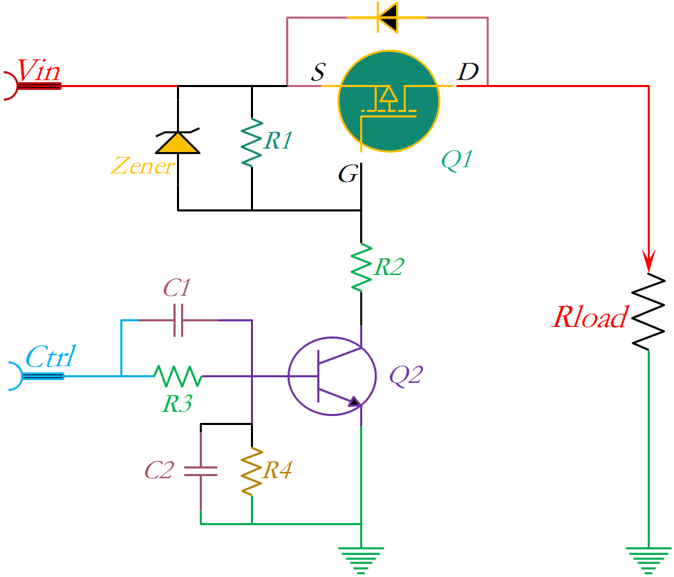 PMOS的工作原理是什么？如何用BJT驅(qū)動(dòng)PMOS？