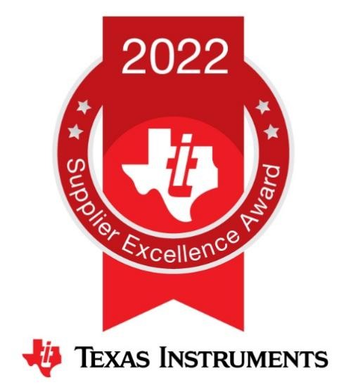 長(zhǎng)電科技榮獲“2022年度TI卓越供應(yīng)商獎(jiǎng)”