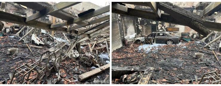 突發(fā)！上海一車行特斯拉疑似自燃，致勞斯萊斯等12輛豪車被燒，損失高達(dá)5000萬(wàn)元！