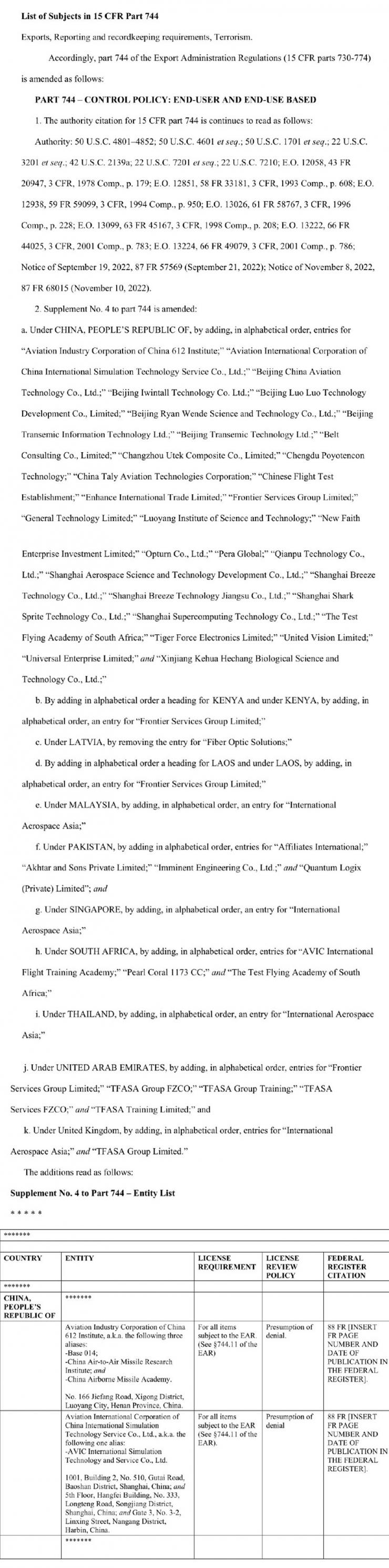 剛剛，又有43家實體被列入“黑名單”！