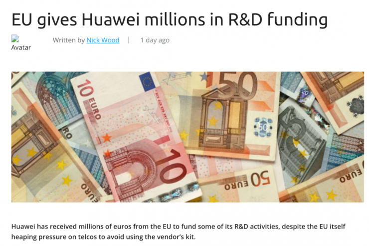大反轉(zhuǎn)！歐盟出資3000萬元尋求華為幫助