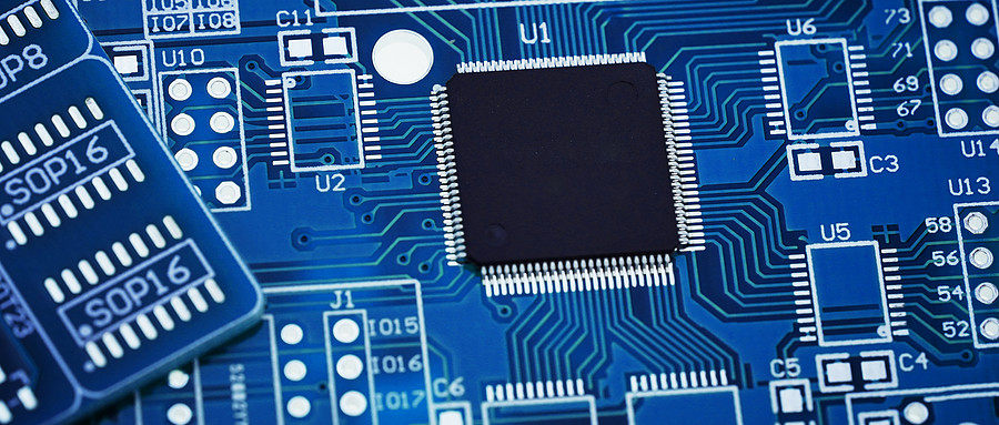 千庫網_藍色電路板電路圖_攝影圖編號147828