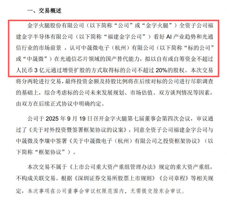 “火腿第一股”砸3億跨界造芯片，市值一日飆升10億元！
