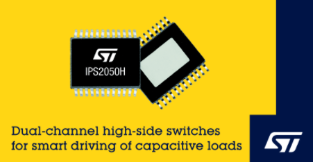 意法半導(dǎo)體雙通道高邊開關(guān)為容性負(fù)載驅(qū)動(dòng)設(shè)計(jì)帶來更多靈活性