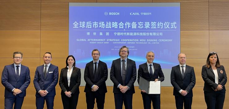 博世與寧德時(shí)代簽署全球后市場(chǎng)戰(zhàn)略合作諒解備忘錄，加速布局新能源汽車售后市場(chǎng)
