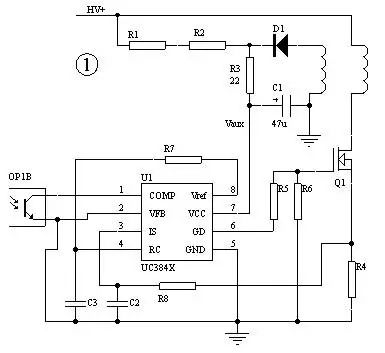 一種基于UC3842的 改進型的應用電路