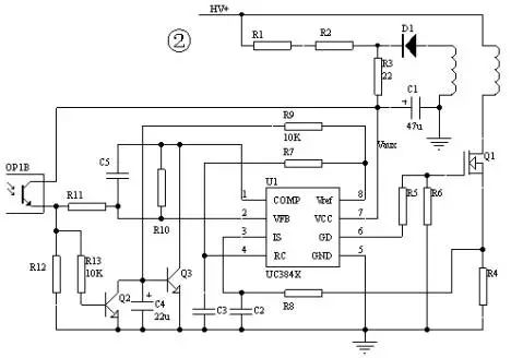 一種基于UC3842的 改進型的應用電路