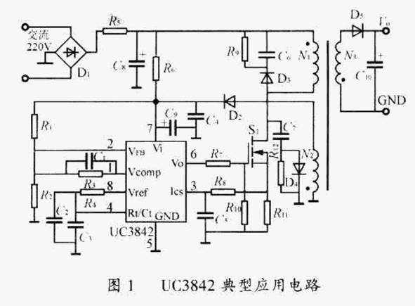 一種基于UC3842的 改進型的應用電路