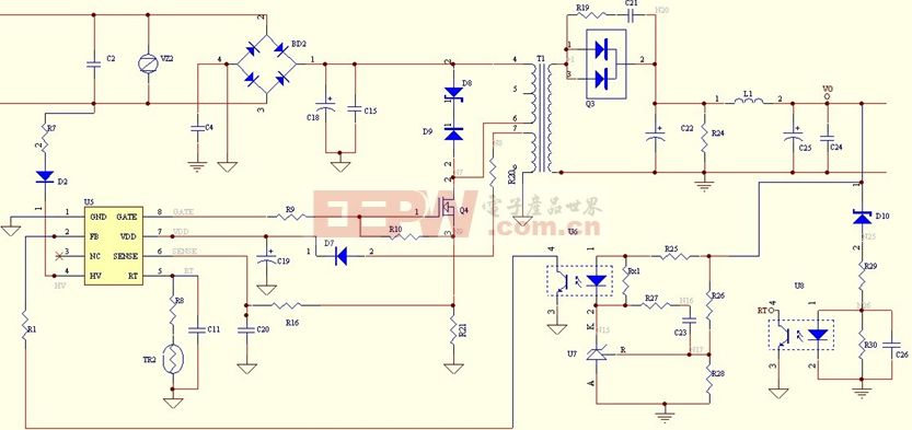 單端反激式開關(guān)電源設(shè)計(jì)實(shí)例分析