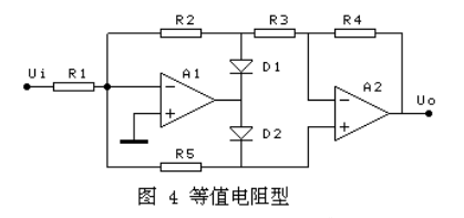 兩個單運放型如何實現(xiàn)整流