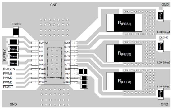 LED車燈之TPS92633-Q1獨(dú)特的設(shè)計